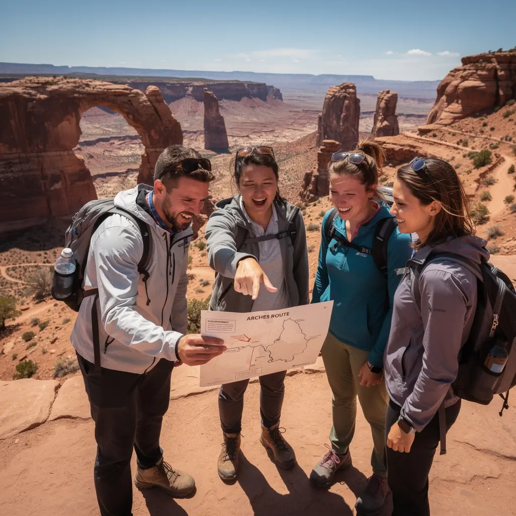 Krajobraz wiejskiej drogi z kwitnącymi polami i drzewami po bokach.