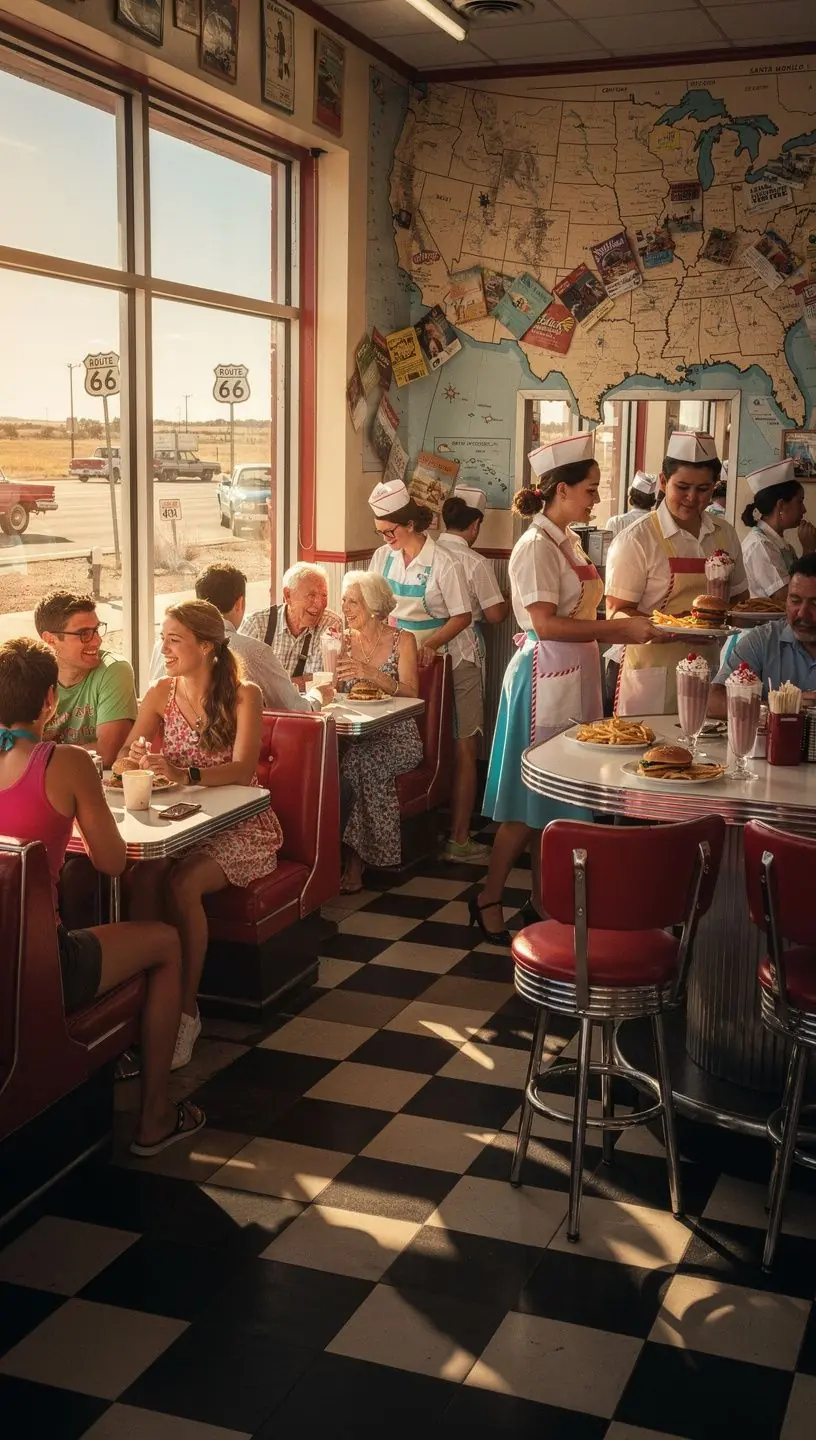 Wydrukowana mapa z oznaczonymi punktami widokowymi i trasami pieszymi.